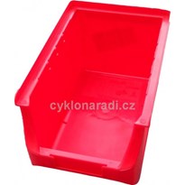 Box plastový, velikost 4, červený