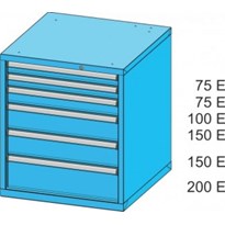 Skříň zásuvková ZB, 6 zásuvek
