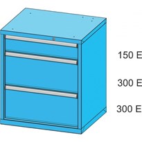 Skříň zásuvková ZD, 3 zásuvky