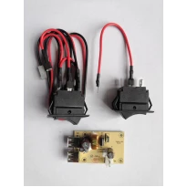 Sada vypínačů a elektroniky ze stojanu PRS-33-2 a AOK