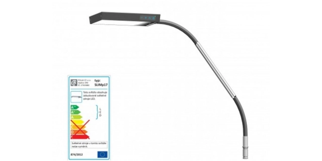 Lampa SLIMp17b, 20cm, černý elox