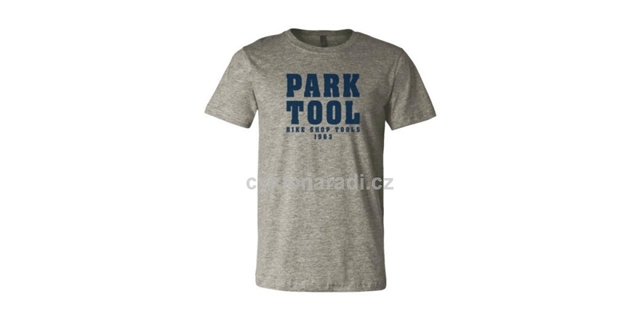 Triko Park Tool M, šedé, modrý nápis