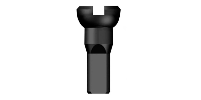 Nipl SAPIM Polyax mosazný, 2x12mm, černý